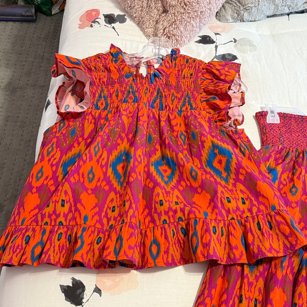 Love the label 2 piece Colorful Bohemian Maxi Skirt and top set